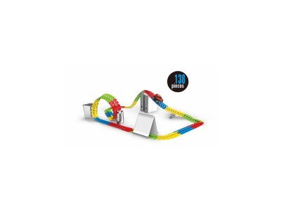 电动百变立体拼装轨道套装夜光灯光模式图1